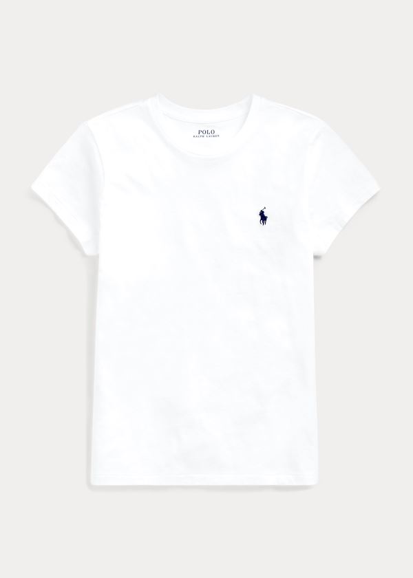 Women's Polo Ralph Lauren Cotton Crewneck T Shirts | 235068MFP